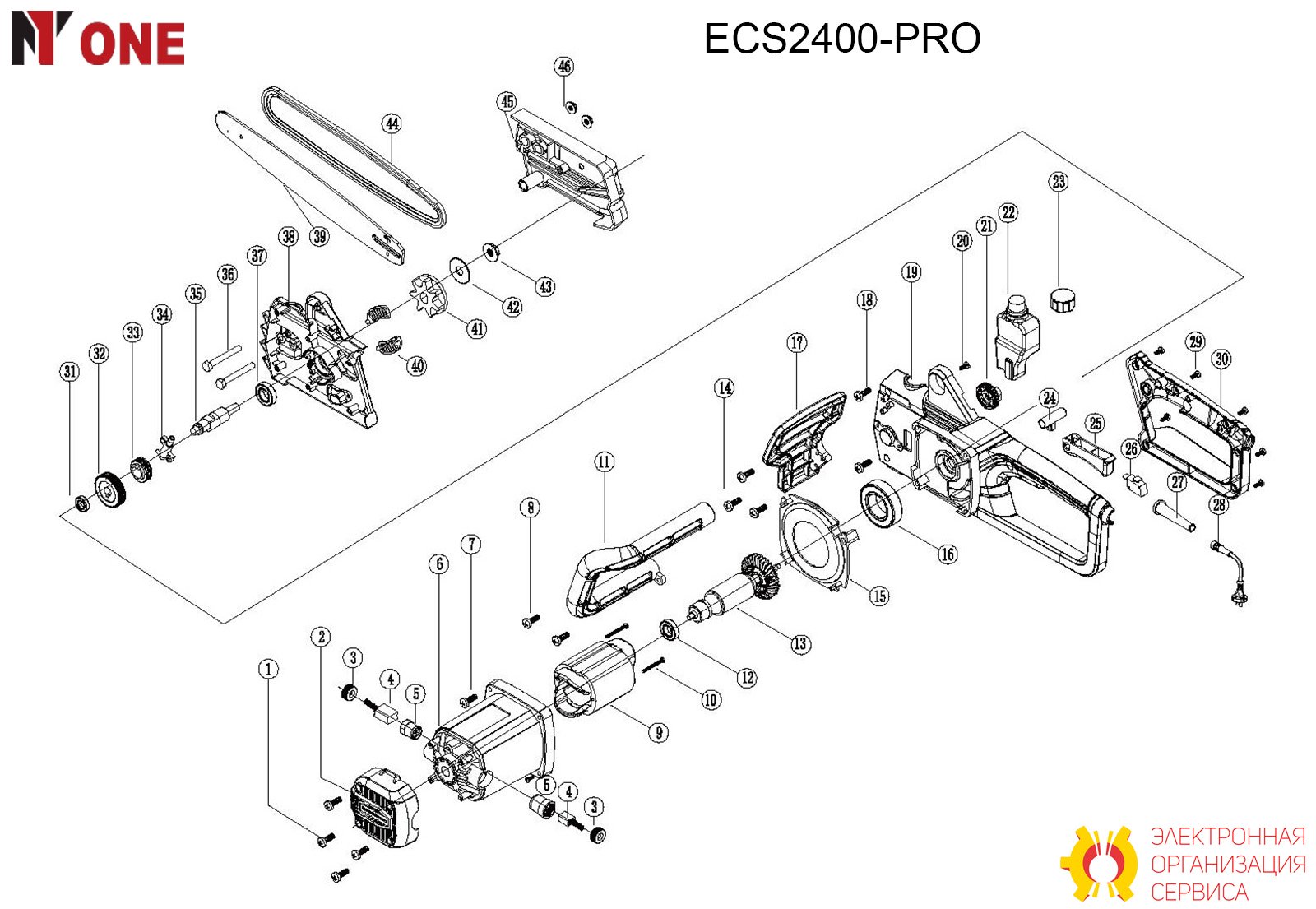 Болт М8х40 ECS2400-PRO.36