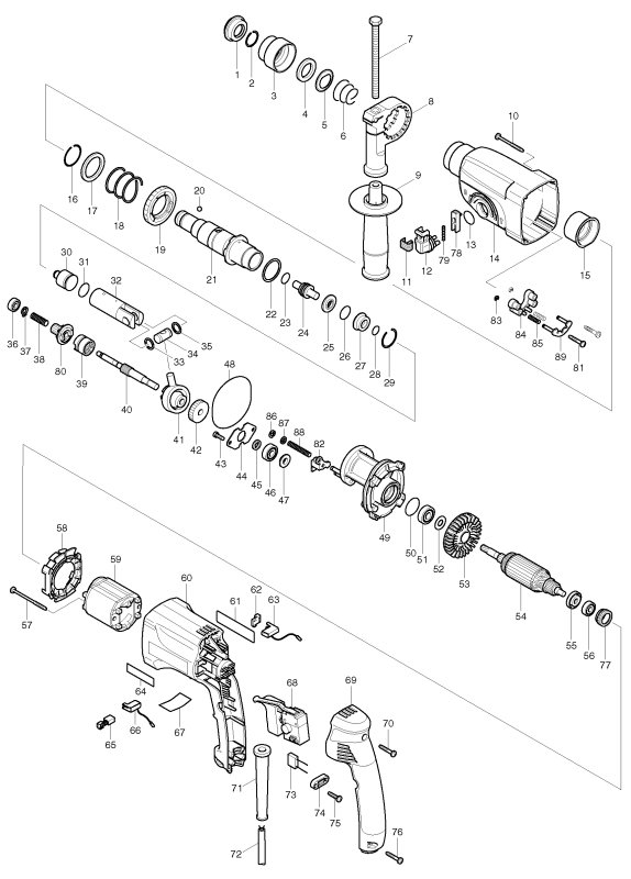 Статор HR 2450 МАКИТА /перфоратор № 835ST