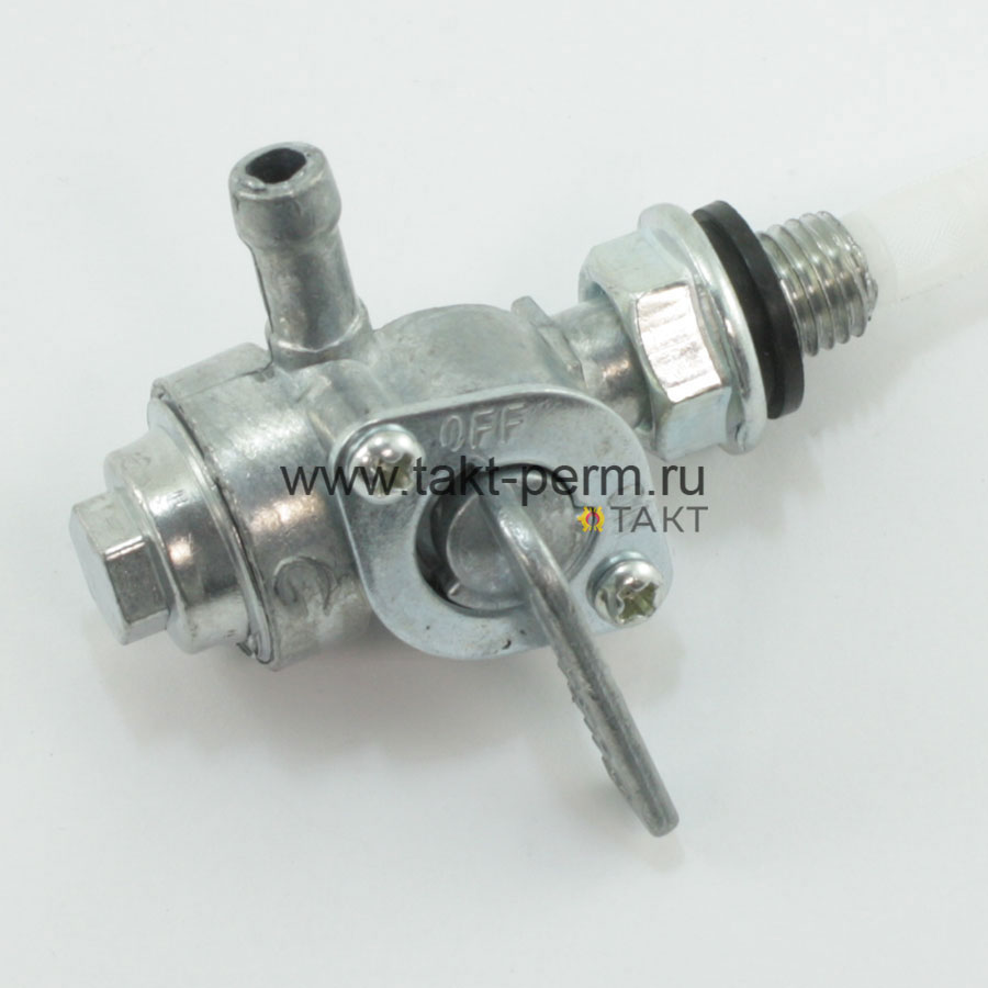 Краник бака бензогенератора 168F (M10) - наружняя с отстойником