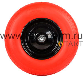Колесо для тачки садовой W16-400/8PU(16) с 12 втулкой, полиуретановое (5 шт.в упак.)